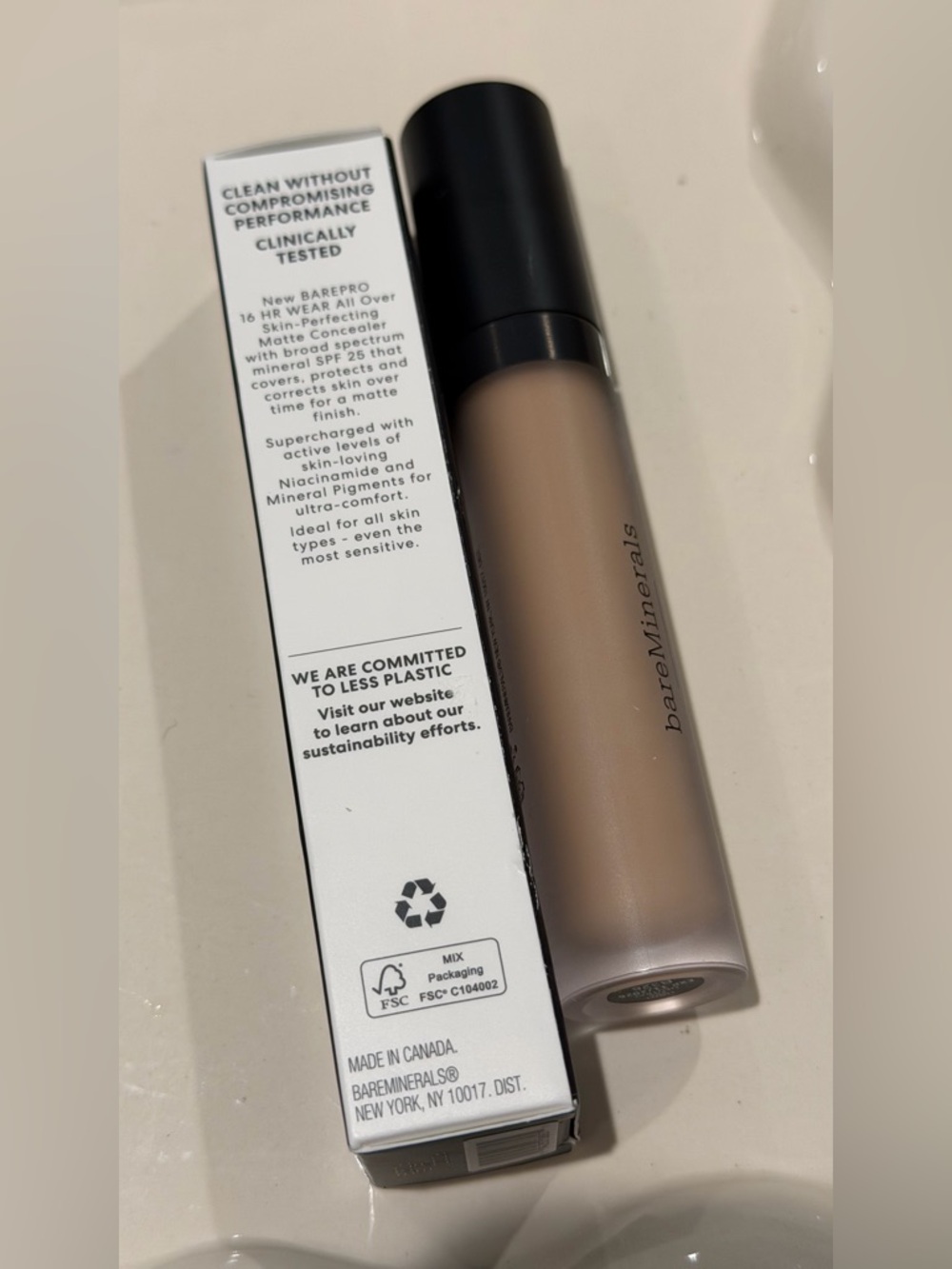NIB bareMinerals BAREPRO 16HR All Over Skin-Perfecting Matte Concealer SPF 25 - Picture 5 of 6